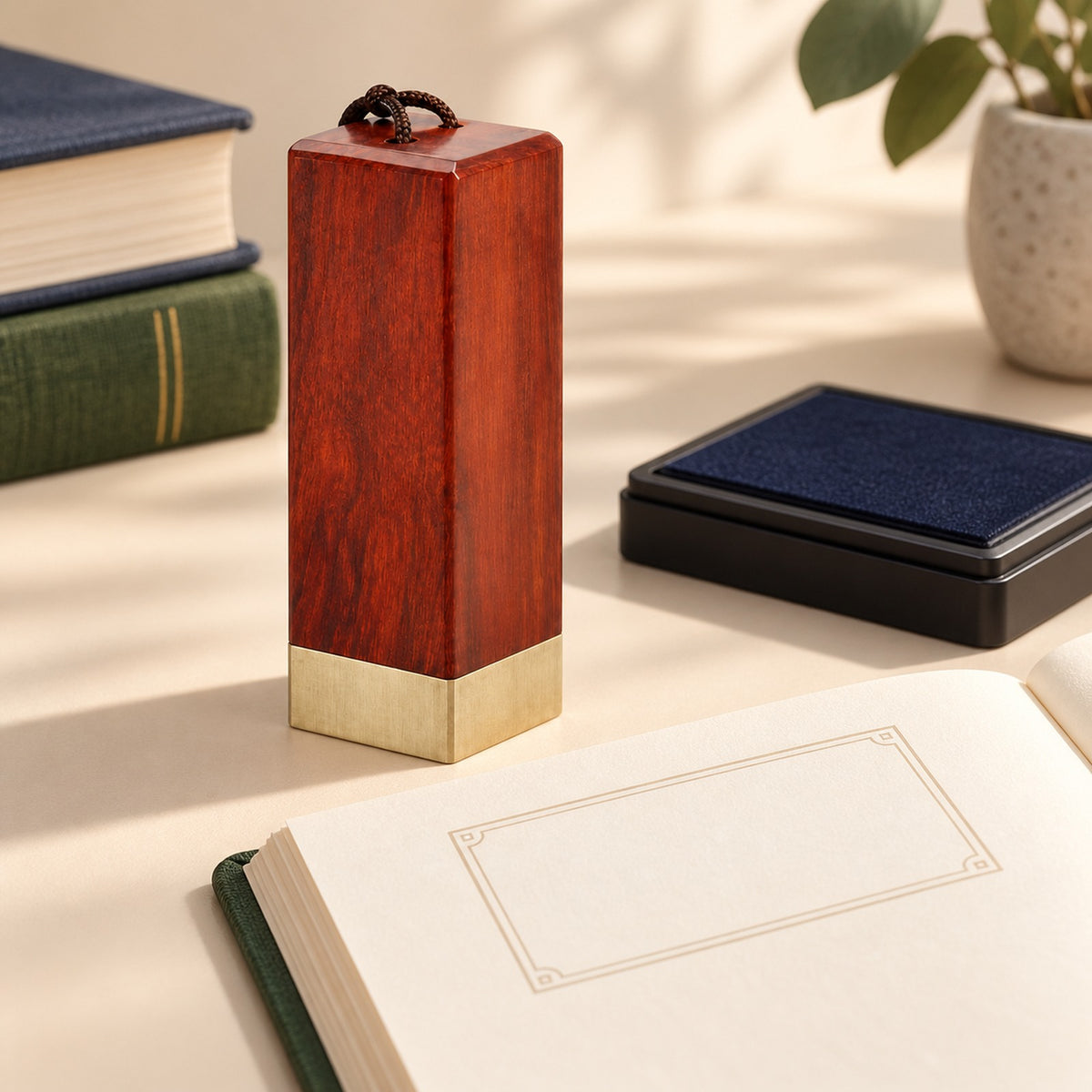 Pagelune Library Stamp in use