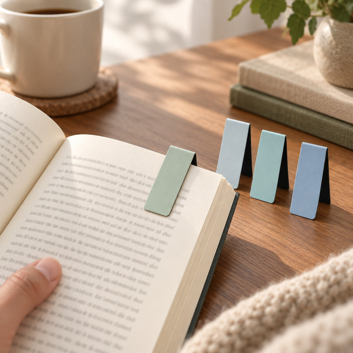 Pagelune Magnetic Bookmarks in use